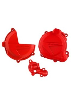Protector Tapa Embrague+Encendido+Bomba de Agua Polisport Beta RR 250/300 2T 18-23 Rojo | Motocross, Enduro, Trail, Trial
