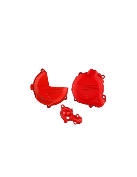 Protector Tapa Embrague+Encendido+Bomba de Agua Polisport Beta RR 250/300 2T 18-23 Rojo | Motocross, Enduro, Trail, Trial