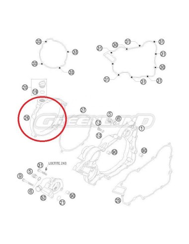 Tapa Discos de Embrague Husaberg TE 125 12-14