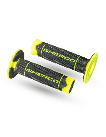 Puños Sherco Negro/Amarillo Fluor