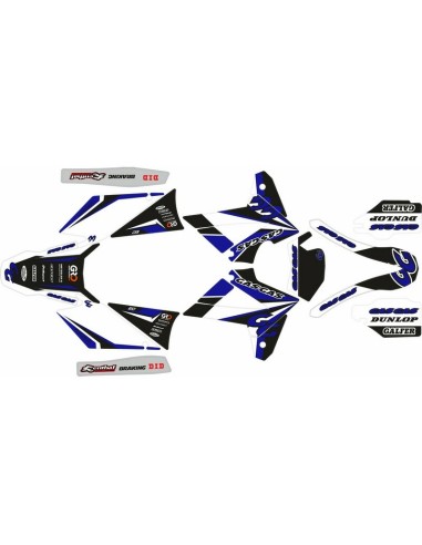 Kit Adhesivos Completo Gas Gas EC 2007 Azul