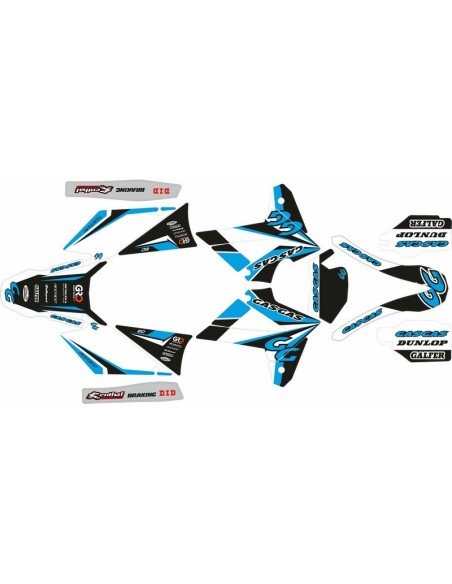 Kit Adhesivos Completo Gas Gas EC 2007 Cyan
