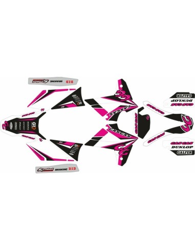 Kit Adhesivos Completo Gas Gas EC 2007 Rosa