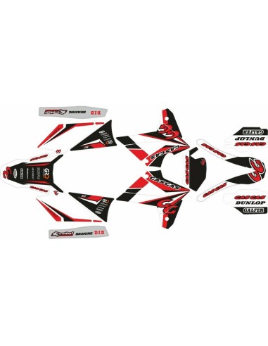 Kit Adhesivos Completo Gas Gas EC 2007 Rojo