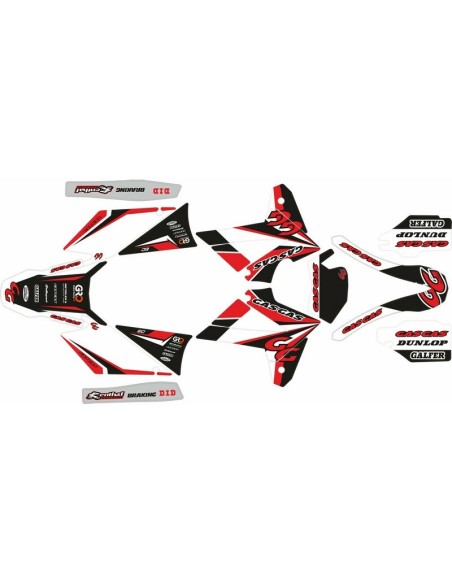 Kit Adhesivos Completo Gas Gas EC 2007 Rojo