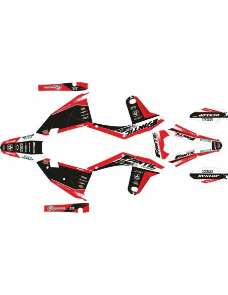 Kit Adhesivos Completo Fantic XE 125 23-24 Rojo