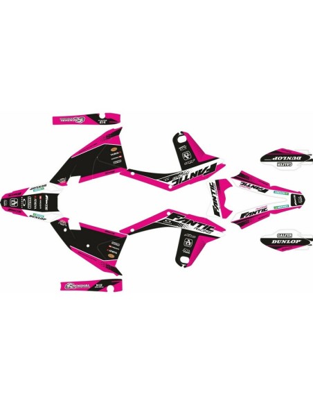 Kit Adhesivos Completo Fantic XE 125 23-24 Rosa