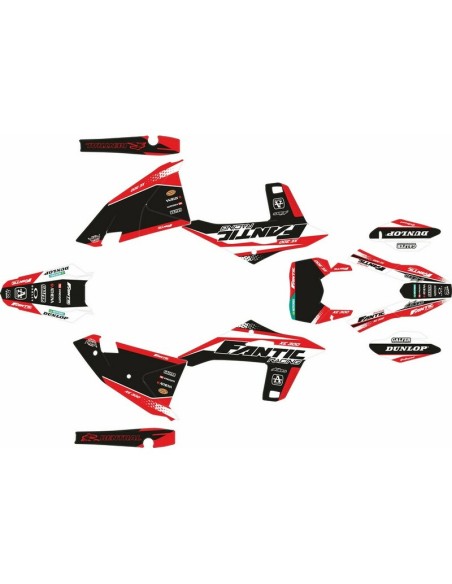 Kit Adhesivos Completo Fantic XE 300 24 Rojo