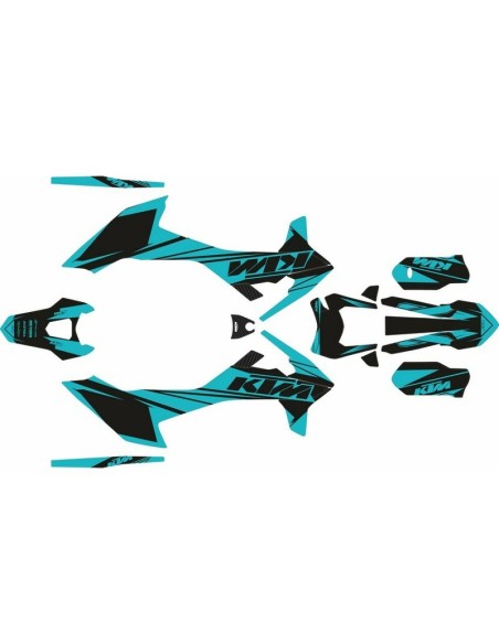 Kit Adhesivos Completo KTM 690 Enduro R 19-.. Turquesa