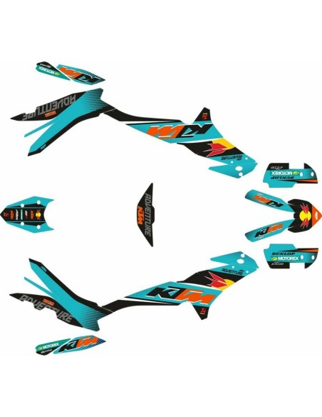 Kit Adhesivos Completo KTM Adventure 890 R 23-.. Turquesa