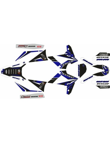 Kit Adhesivos Completo Gas Gas EC 2008 Azul