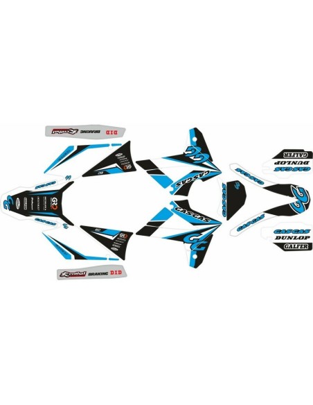 Kit Adhesivos Completo Gas Gas EC 2008 Cyan