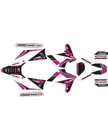 Kit Adhesivos Completo Gas Gas EC 2008 Rosa