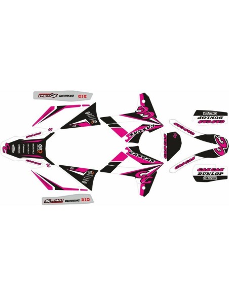 Kit Adhesivos Completo Gas Gas EC 2009 Rosa