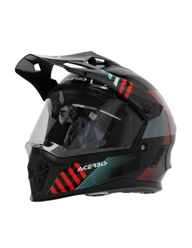 Casco Infantil Acerbis Rider Negro/Rojo