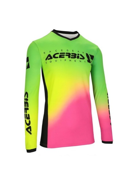 Jersey Acerbis MX J-Track Stabi Fucsia/Amarillo Flúor