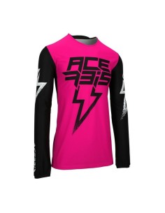 Jersey Acerbis X-Flex Blizzard Negro/Rosa