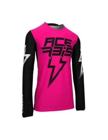Jersey Acerbis X-Flex Blizzard Negro/Rosa