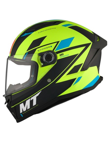 Casco MT Stinger 2 ZIVZE C3 Matt Amarillo Flúor/Negro