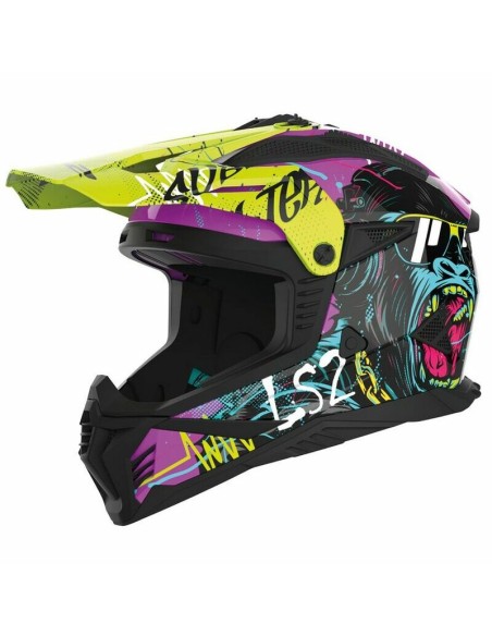 Casco LS2 MX708 Fast II Gorilla Morado