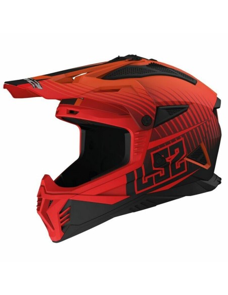 Casco LS2 MX708 Fast II Duck Naranja
