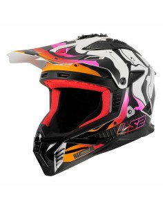 Casco LS2 MX708 Fast II Wash Blanco