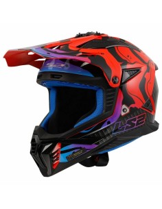 Casco LS2 MX708 Fast II Wash Rojo