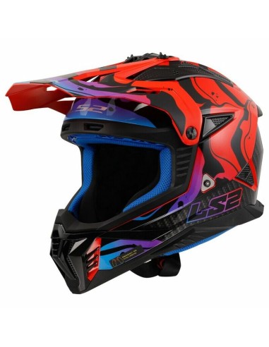 Casco LS2 MX708 Fast II Wash Rojo