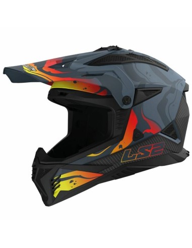 Casco LS2 MX708 Fast II Wash Gris