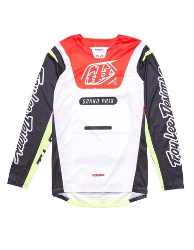 Jersey Troy Lee Designs GP Pro Blends Blanco/Rojo