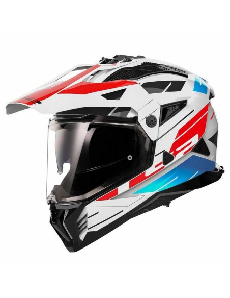 Casco LS2 MX702 Pioneer II Namib Blanco/Azul