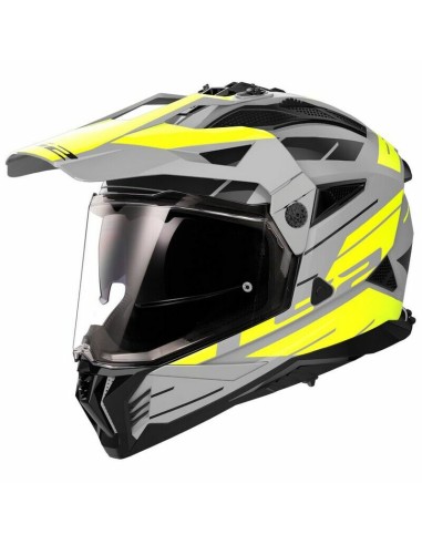 Casco LS2 MX702 Pioneer II Namib Gris/Amarillo