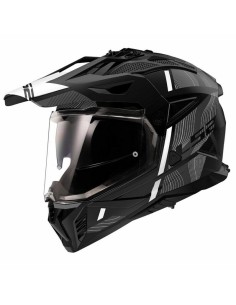Casco LS2 MX702 Pioneer II Hill Negro/Blanco