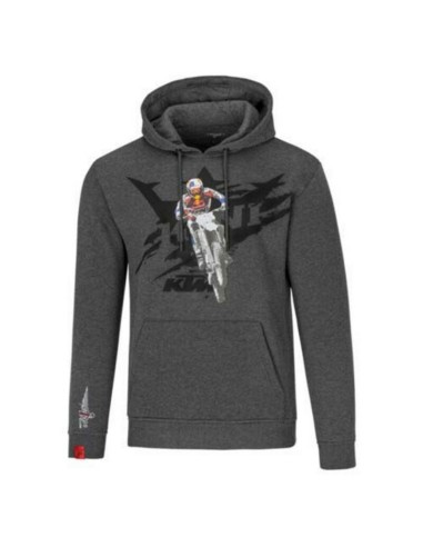 Sudadera con Capucha KTM Popout Gris Oscuro