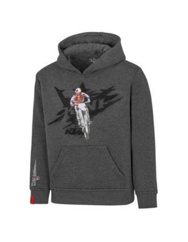 Sudadera con Capucha Infantil KTM Popout Gris Oscuro