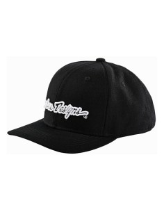 Gorra Curvada Troy Lee Designs Signature Negro