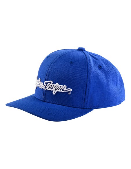 Gorra Curvada Troy Lee Designs Signature Azul