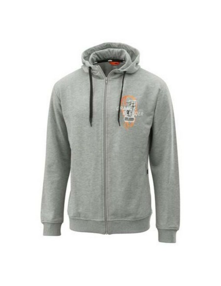Sudadera con Capucha y Cremallera KTM Orange Fluids Gris