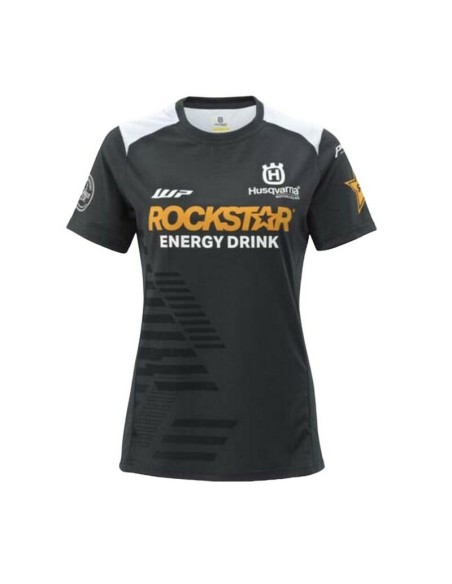 Camiseta Mujer Husqvarna Replica Team Negro