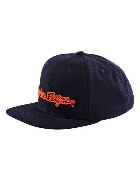 Gorra Plana Troy Lee Designs Signature Azul Marino