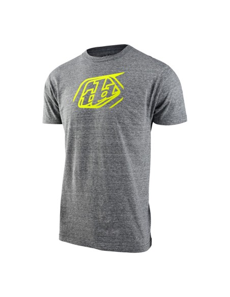 Camiseta Infantil Troy Lee Designs Cropped Badge Gris