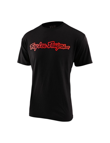 Camiseta Troy Lee Designs Signature Negro