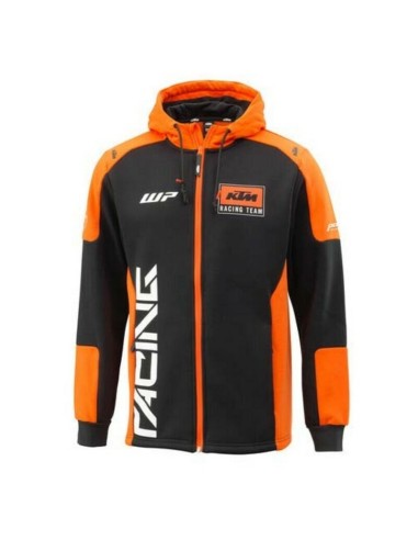 Sudadera con Capucha y Cremallera KTM Team Negro/Naranja