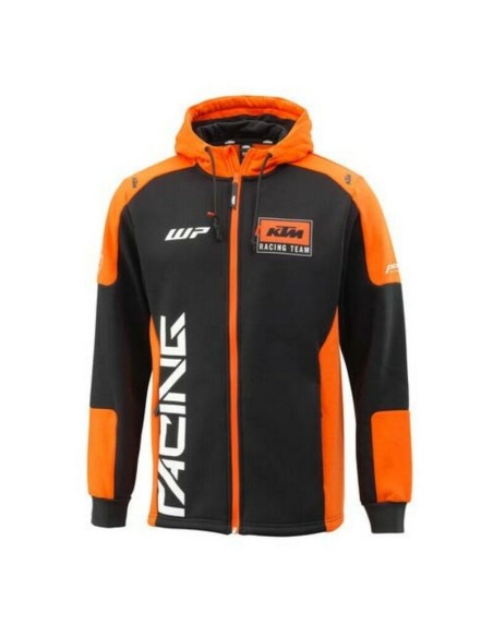 Sudadera con Capucha y Cremallera KTM Team Negro/Naranja