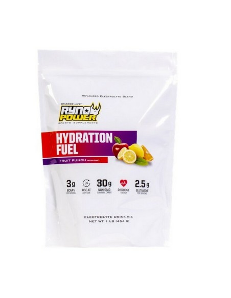 Electrolitos Ryno Power Hydration Fuel Ponche de Frutas 454 Gr.
