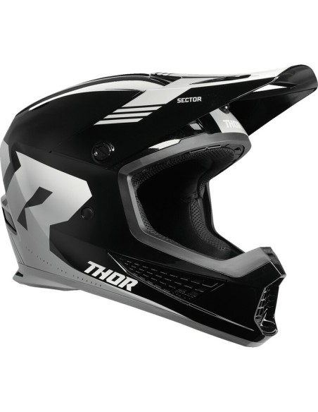 Casco Thor Sector 2 Carve Blanco/Negro