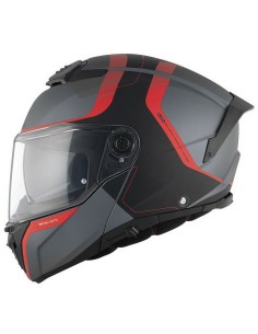 Casco MT Atom 2 SV Emalla B15 Mate Gris/Rojo