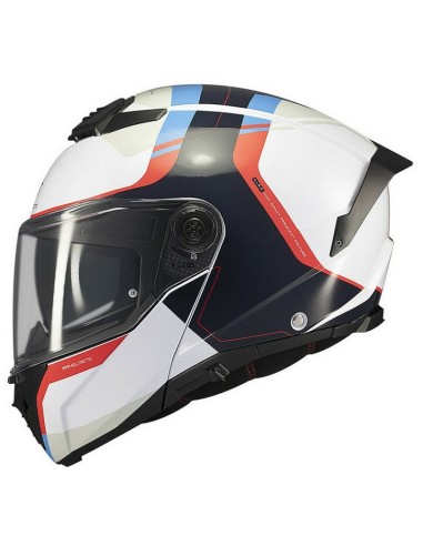 Casco MT Atom 2 SV Emalla C7 Brillo Blanco/Rojo