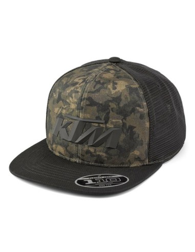 Gorra Plana KTM Camo Trucker Negro