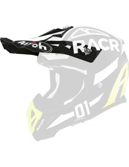 Visera Recambio Airoh Ace Racr Negro/Blanco
